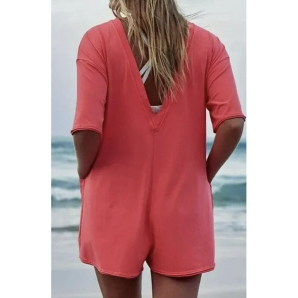 Free People Hot Shot Romper Electric Sunset Size XS NWT - Picture 2 of 6